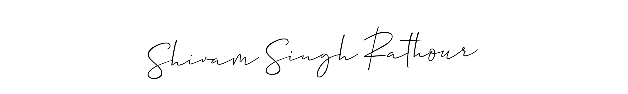 Use a signature maker to create a handwritten signature online. With this signature software, you can design (Allison_Script) your own signature for name Shivam Singh Rathour. Shivam Singh Rathour signature style 2 images and pictures png