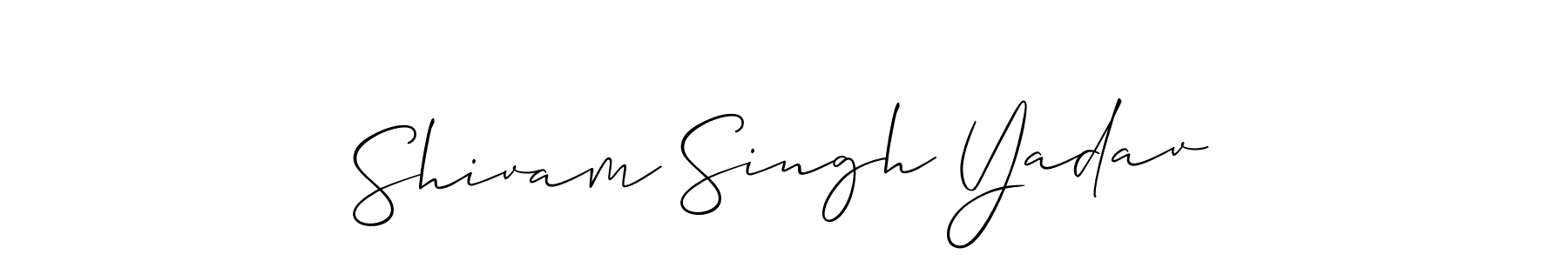 Also You can easily find your signature by using the search form. We will create Shivam Singh Yadav name handwritten signature images for you free of cost using Allison_Script sign style. Shivam Singh Yadav signature style 2 images and pictures png