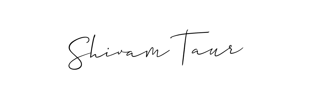 How to make Shivam Taur name signature. Use Allison_Script style for creating short signs online. This is the latest handwritten sign. Shivam Taur signature style 2 images and pictures png