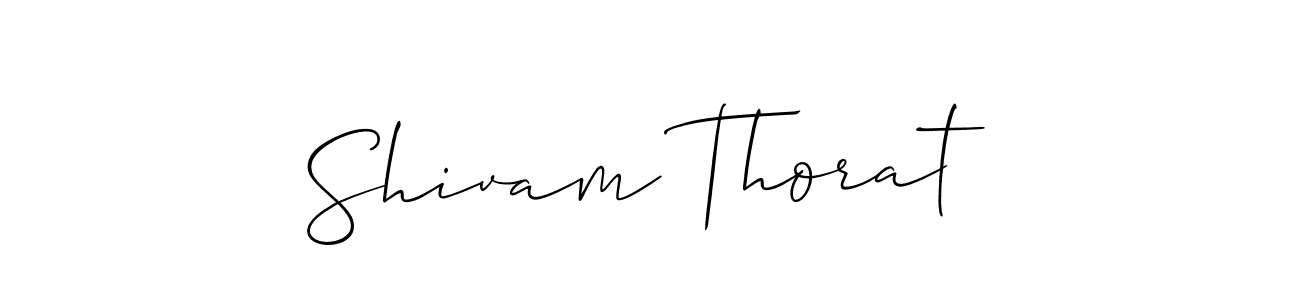 How to make Shivam Thorat signature? Allison_Script is a professional autograph style. Create handwritten signature for Shivam Thorat name. Shivam Thorat signature style 2 images and pictures png