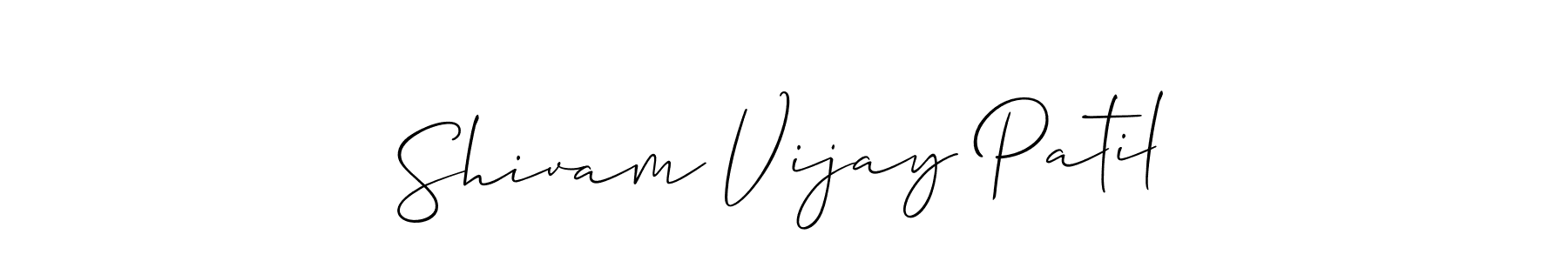 How to Draw Shivam Vijay Patil signature style? Allison_Script is a latest design signature styles for name Shivam Vijay Patil. Shivam Vijay Patil signature style 2 images and pictures png