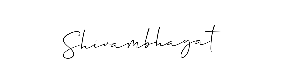 Design your own signature with our free online signature maker. With this signature software, you can create a handwritten (Allison_Script) signature for name Shivambhagat. Shivambhagat signature style 2 images and pictures png