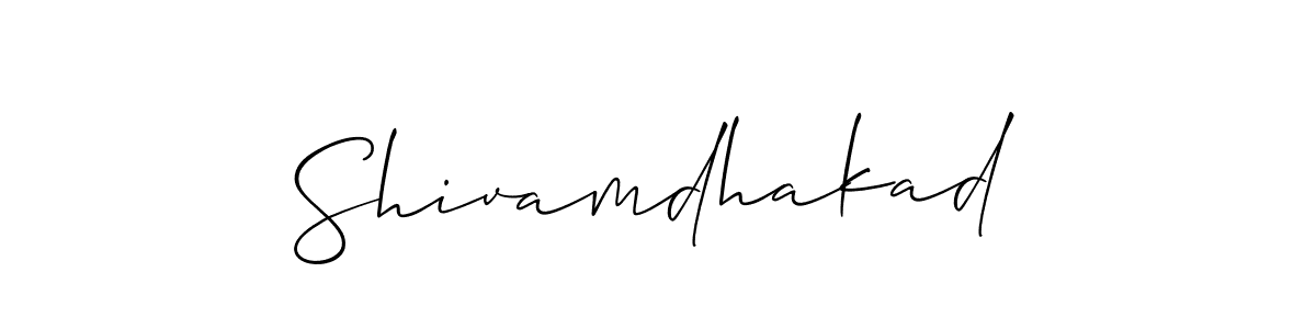 The best way (Allison_Script) to make a short signature is to pick only two or three words in your name. The name Shivamdhakad include a total of six letters. For converting this name. Shivamdhakad signature style 2 images and pictures png