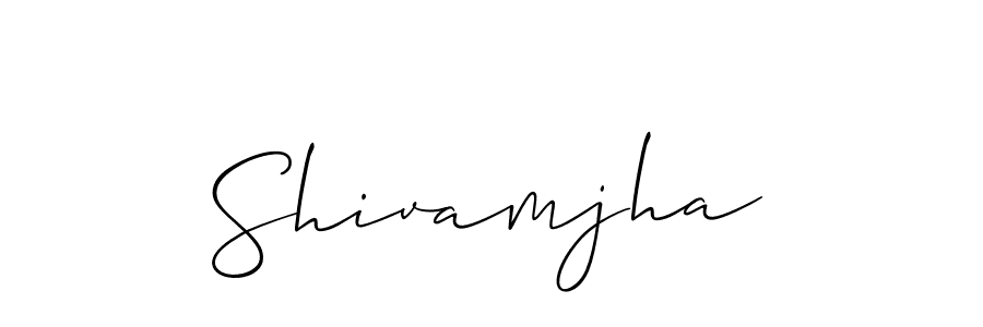 Make a beautiful signature design for name Shivamjha. Use this online signature maker to create a handwritten signature for free. Shivamjha signature style 2 images and pictures png