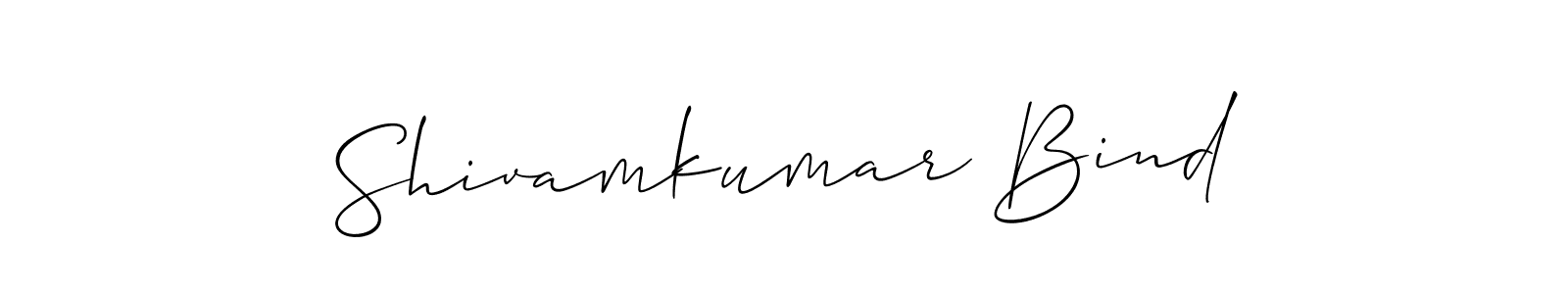 Make a beautiful signature design for name Shivamkumar Bind. With this signature (Allison_Script) style, you can create a handwritten signature for free. Shivamkumar Bind signature style 2 images and pictures png