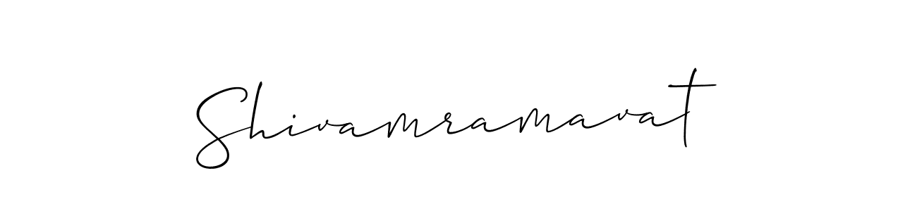 Allison_Script is a professional signature style that is perfect for those who want to add a touch of class to their signature. It is also a great choice for those who want to make their signature more unique. Get Shivamramavat name to fancy signature for free. Shivamramavat signature style 2 images and pictures png