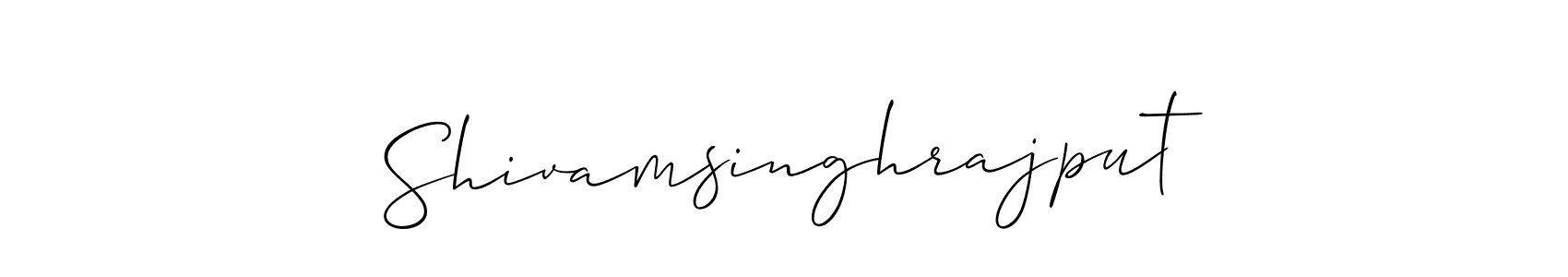 Create a beautiful signature design for name Shivamsinghrajput. With this signature (Allison_Script) fonts, you can make a handwritten signature for free. Shivamsinghrajput signature style 2 images and pictures png