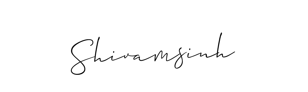 How to Draw Shivamsinh signature style? Allison_Script is a latest design signature styles for name Shivamsinh. Shivamsinh signature style 2 images and pictures png