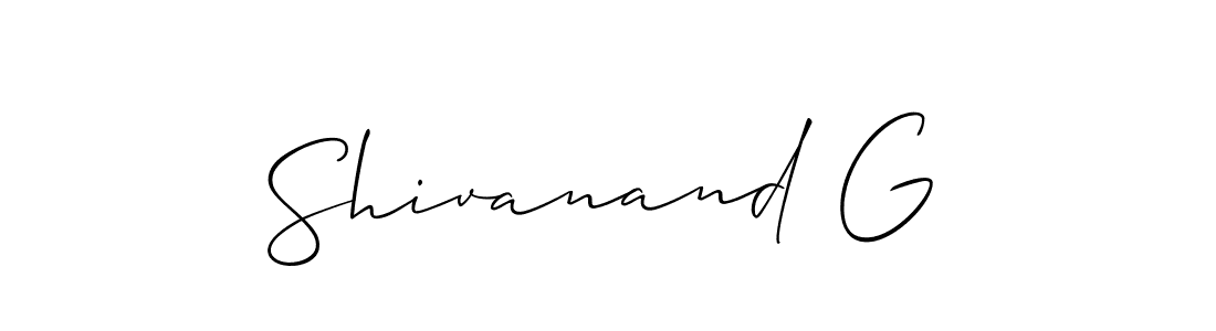 Best and Professional Signature Style for Shivanand G. Allison_Script Best Signature Style Collection. Shivanand G signature style 2 images and pictures png