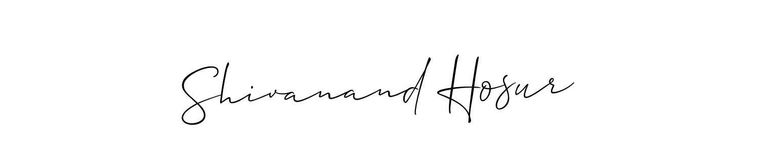 This is the best signature style for the Shivanand Hosur name. Also you like these signature font (Allison_Script). Mix name signature. Shivanand Hosur signature style 2 images and pictures png