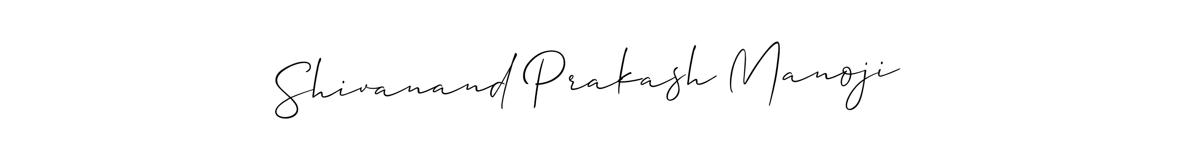 Create a beautiful signature design for name Shivanand Prakash Manoji. With this signature (Allison_Script) fonts, you can make a handwritten signature for free. Shivanand Prakash Manoji signature style 2 images and pictures png