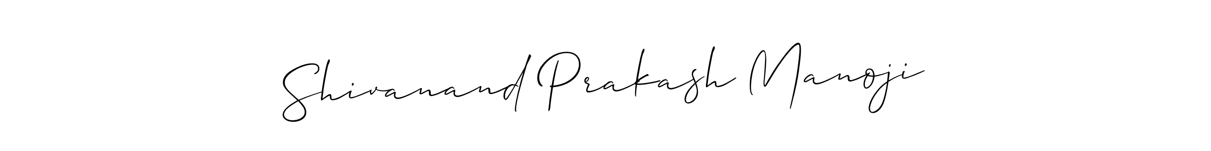 Design your own signature with our free online signature maker. With this signature software, you can create a handwritten (Allison_Script) signature for name Shivanand Prakash Manoji. Shivanand Prakash Manoji signature style 2 images and pictures png