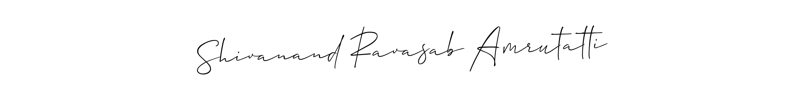 Also You can easily find your signature by using the search form. We will create Shivanand Ravasab Amrutatti name handwritten signature images for you free of cost using Allison_Script sign style. Shivanand Ravasab Amrutatti signature style 2 images and pictures png