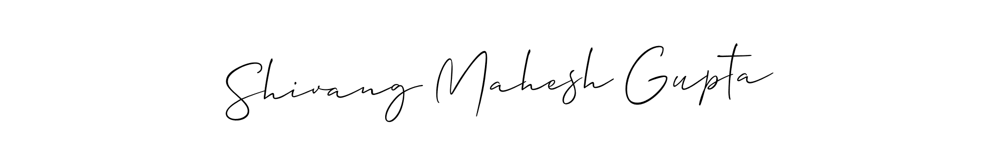 How to Draw Shivang Mahesh Gupta signature style? Allison_Script is a latest design signature styles for name Shivang Mahesh Gupta. Shivang Mahesh Gupta signature style 2 images and pictures png