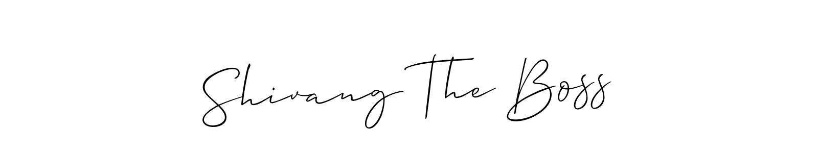 How to make Shivang The Boss signature? Allison_Script is a professional autograph style. Create handwritten signature for Shivang The Boss name. Shivang The Boss signature style 2 images and pictures png