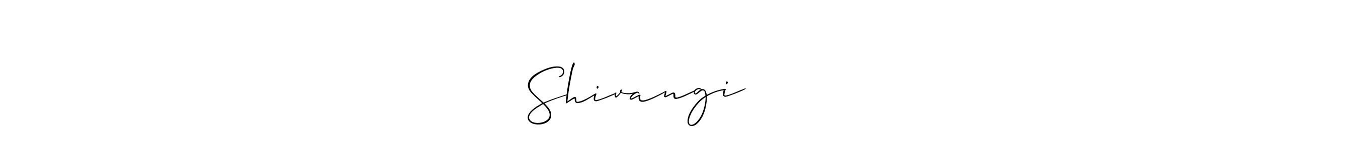 How to make Shivangi पहलवार name signature. Use Allison_Script style for creating short signs online. This is the latest handwritten sign. Shivangi पहलवार signature style 2 images and pictures png