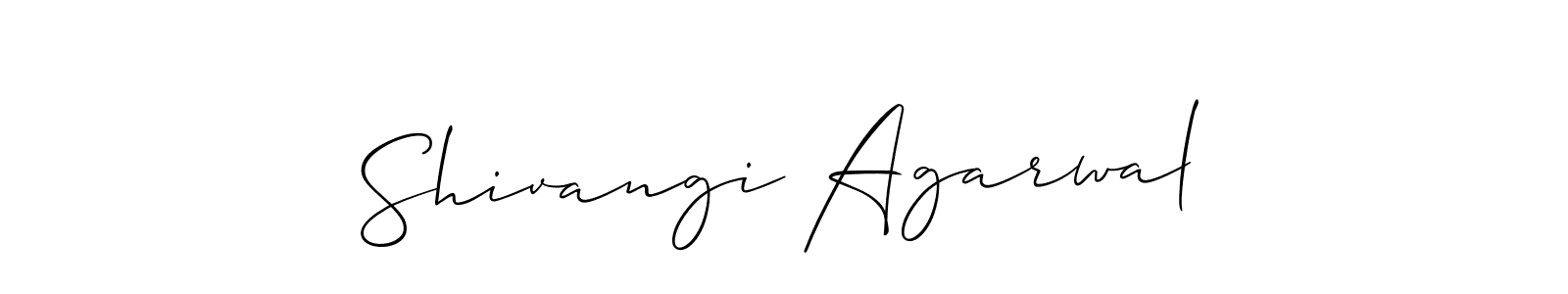 How to Draw Shivangi Agarwal signature style? Allison_Script is a latest design signature styles for name Shivangi Agarwal. Shivangi Agarwal signature style 2 images and pictures png