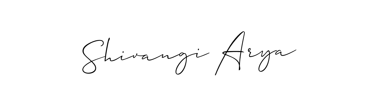 Similarly Allison_Script is the best handwritten signature design. Signature creator online .You can use it as an online autograph creator for name Shivangi Arya. Shivangi Arya signature style 2 images and pictures png