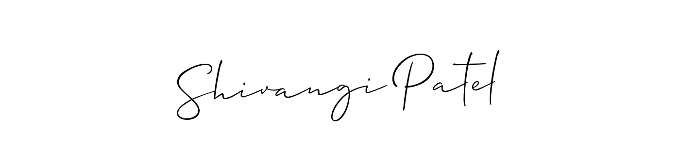 This is the best signature style for the Shivangi Patel name. Also you like these signature font (Allison_Script). Mix name signature. Shivangi Patel signature style 2 images and pictures png