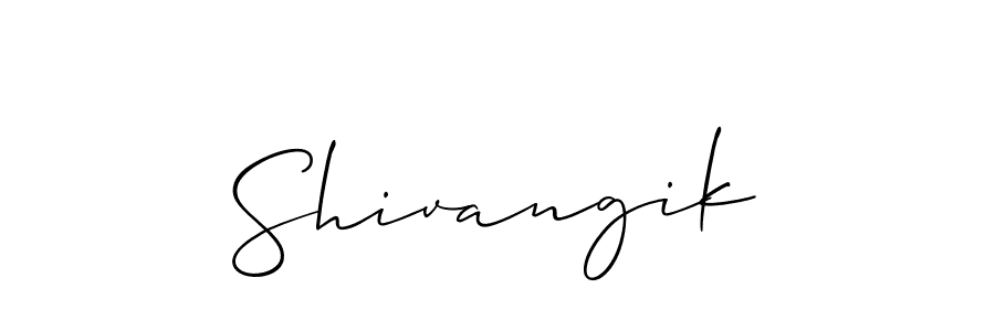 It looks lik you need a new signature style for name Shivangik. Design unique handwritten (Allison_Script) signature with our free signature maker in just a few clicks. Shivangik signature style 2 images and pictures png