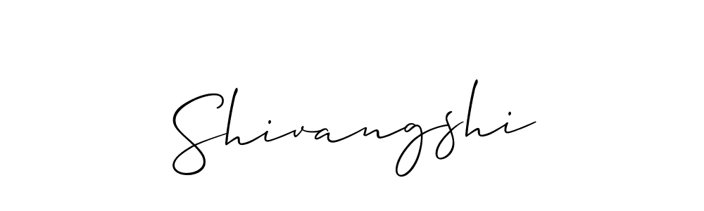 Also we have Shivangshi name is the best signature style. Create professional handwritten signature collection using Allison_Script autograph style. Shivangshi signature style 2 images and pictures png