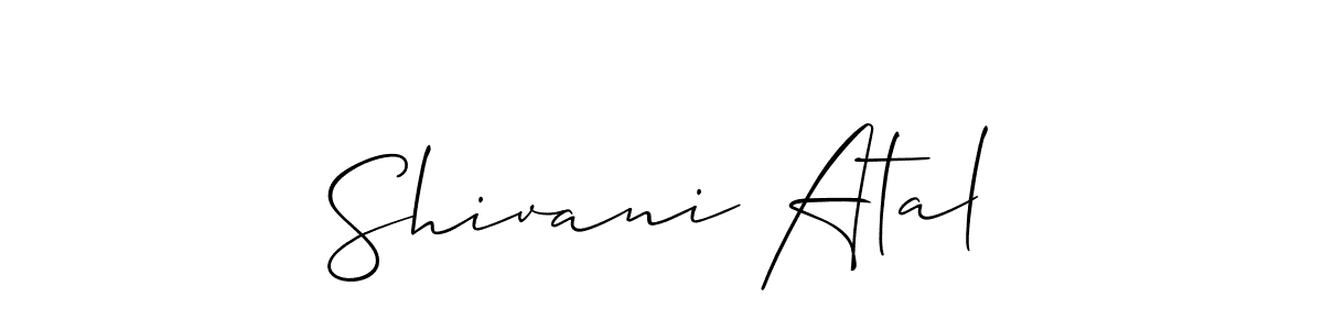 Make a short Shivani Atal signature style. Manage your documents anywhere anytime using Allison_Script. Create and add eSignatures, submit forms, share and send files easily. Shivani Atal signature style 2 images and pictures png