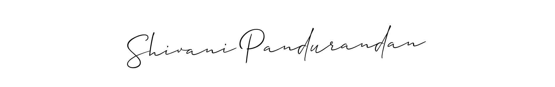 Shivani Pandurandan stylish signature style. Best Handwritten Sign (Allison_Script) for my name. Handwritten Signature Collection Ideas for my name Shivani Pandurandan. Shivani Pandurandan signature style 2 images and pictures png