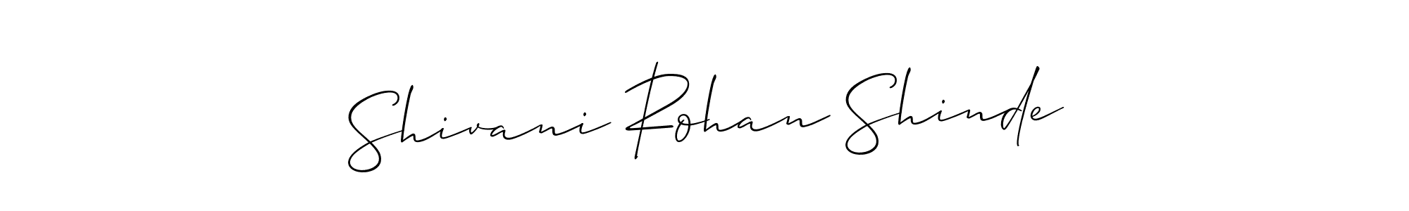 Create a beautiful signature design for name Shivani Rohan Shinde. With this signature (Allison_Script) fonts, you can make a handwritten signature for free. Shivani Rohan Shinde signature style 2 images and pictures png