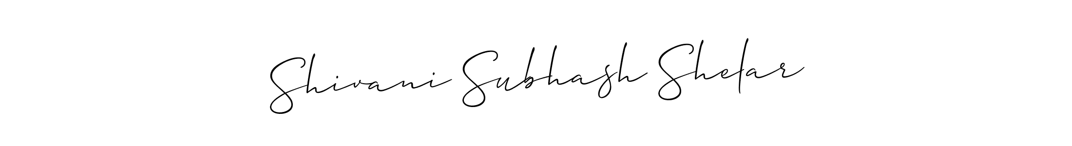 Once you've used our free online signature maker to create your best signature Allison_Script style, it's time to enjoy all of the benefits that Shivani Subhash Shelar name signing documents. Shivani Subhash Shelar signature style 2 images and pictures png
