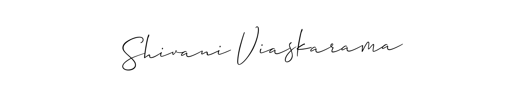 You should practise on your own different ways (Allison_Script) to write your name (Shivani Viaskarama) in signature. don't let someone else do it for you. Shivani Viaskarama signature style 2 images and pictures png