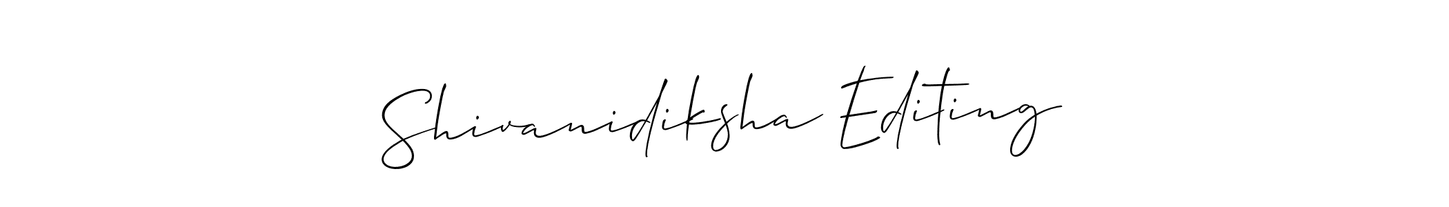 Once you've used our free online signature maker to create your best signature Allison_Script style, it's time to enjoy all of the benefits that Shivanidiksha Editing name signing documents. Shivanidiksha Editing signature style 2 images and pictures png