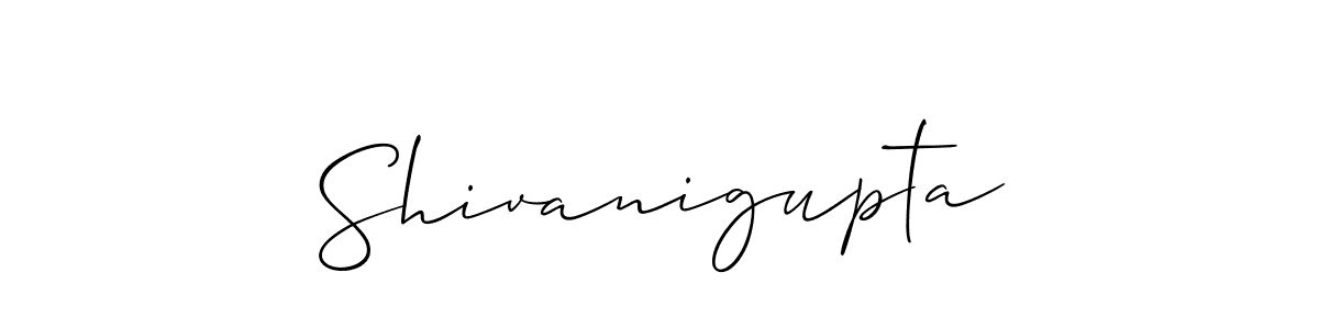 Allison_Script is a professional signature style that is perfect for those who want to add a touch of class to their signature. It is also a great choice for those who want to make their signature more unique. Get Shivanigupta name to fancy signature for free. Shivanigupta signature style 2 images and pictures png