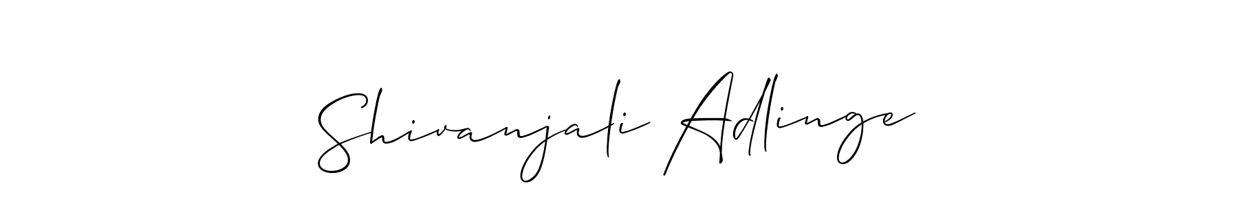 Make a beautiful signature design for name Shivanjali Adlinge. Use this online signature maker to create a handwritten signature for free. Shivanjali Adlinge signature style 2 images and pictures png