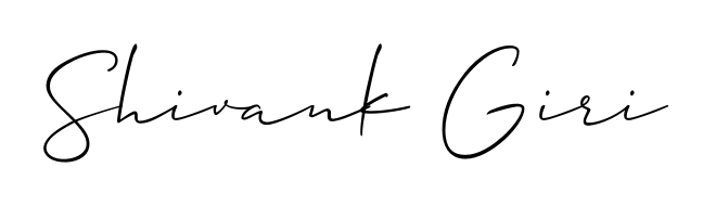 Turn your name Shivank Giri into a signature brand with Allison_Script styling. Download in standard PNG or transparent format anytime. Shivank Giri signature style 2 images and pictures png