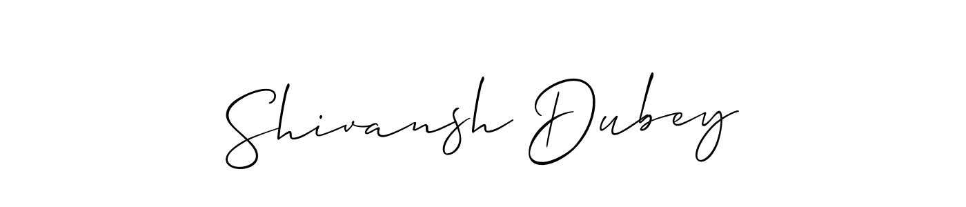 Use a signature maker to create a handwritten signature online. With this signature software, you can design (Allison_Script) your own signature for name Shivansh Dubey. Shivansh Dubey signature style 2 images and pictures png