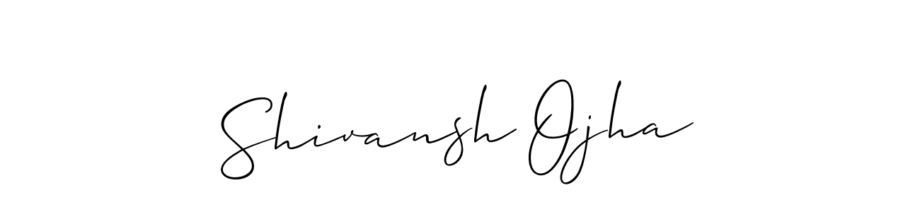This is the best signature style for the Shivansh Ojha name. Also you like these signature font (Allison_Script). Mix name signature. Shivansh Ojha signature style 2 images and pictures png