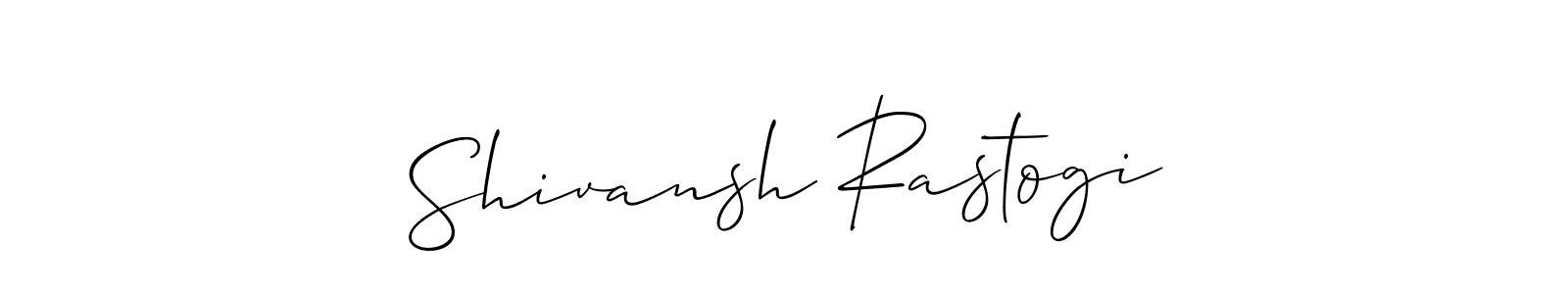 if you are searching for the best signature style for your name Shivansh Rastogi. so please give up your signature search. here we have designed multiple signature styles  using Allison_Script. Shivansh Rastogi signature style 2 images and pictures png