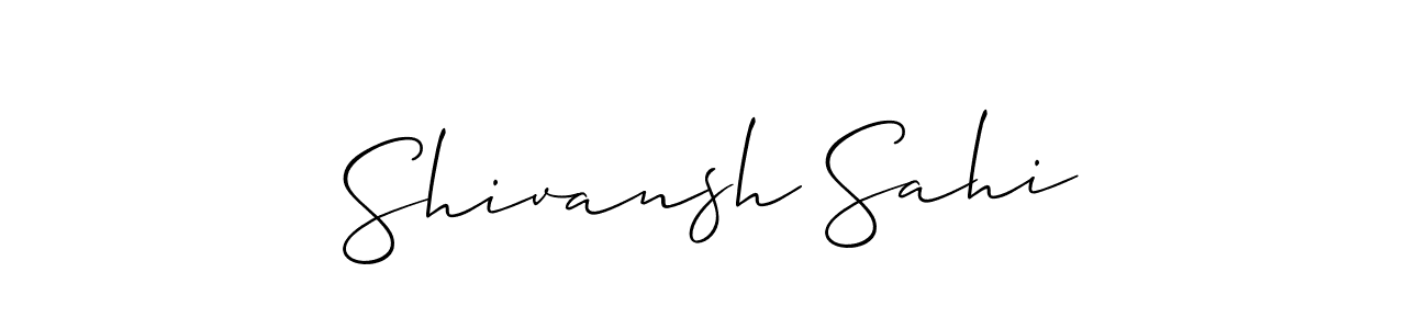 How to Draw Shivansh Sahi signature style? Allison_Script is a latest design signature styles for name Shivansh Sahi. Shivansh Sahi signature style 2 images and pictures png