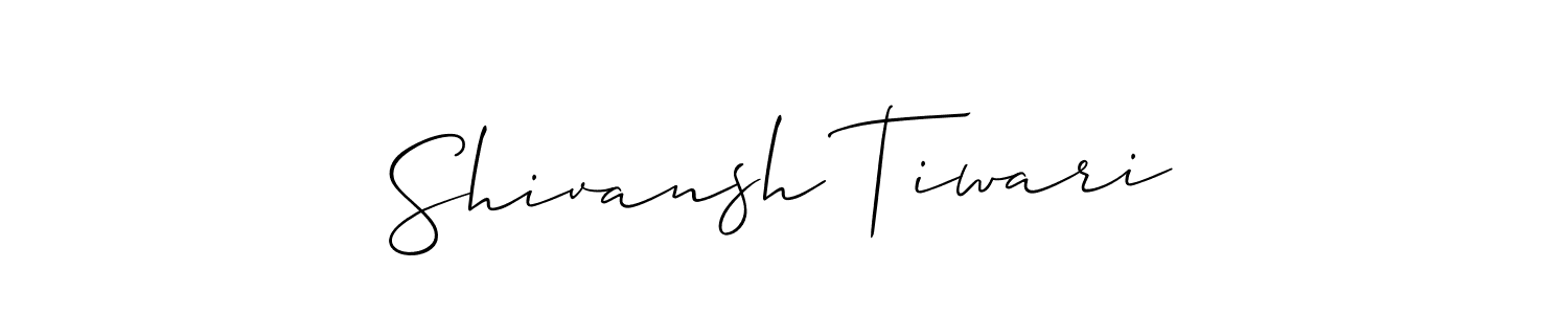 Also You can easily find your signature by using the search form. We will create Shivansh Tiwari name handwritten signature images for you free of cost using Allison_Script sign style. Shivansh Tiwari signature style 2 images and pictures png