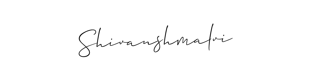 It looks lik you need a new signature style for name Shivanshmalvi. Design unique handwritten (Allison_Script) signature with our free signature maker in just a few clicks. Shivanshmalvi signature style 2 images and pictures png