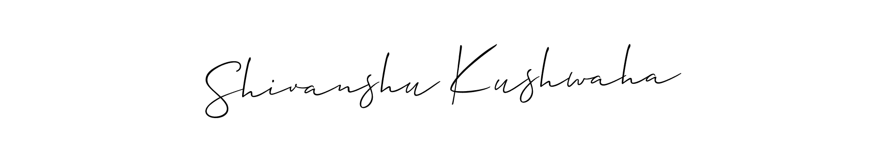Make a short Shivanshu Kushwaha signature style. Manage your documents anywhere anytime using Allison_Script. Create and add eSignatures, submit forms, share and send files easily. Shivanshu Kushwaha signature style 2 images and pictures png
