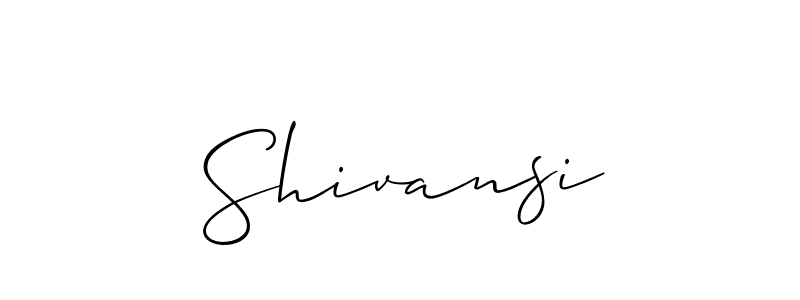 Also You can easily find your signature by using the search form. We will create Shivansi name handwritten signature images for you free of cost using Allison_Script sign style. Shivansi signature style 2 images and pictures png