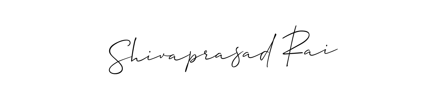 Make a short Shivaprasad Rai signature style. Manage your documents anywhere anytime using Allison_Script. Create and add eSignatures, submit forms, share and send files easily. Shivaprasad Rai signature style 2 images and pictures png