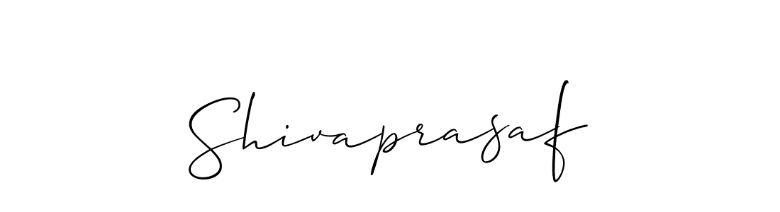 How to make Shivaprasaf name signature. Use Allison_Script style for creating short signs online. This is the latest handwritten sign. Shivaprasaf signature style 2 images and pictures png