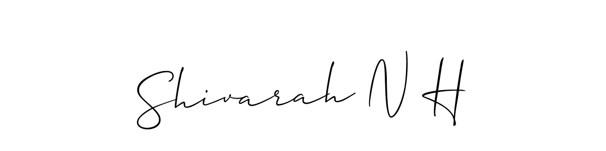 Allison_Script is a professional signature style that is perfect for those who want to add a touch of class to their signature. It is also a great choice for those who want to make their signature more unique. Get Shivarah N H name to fancy signature for free. Shivarah N H signature style 2 images and pictures png