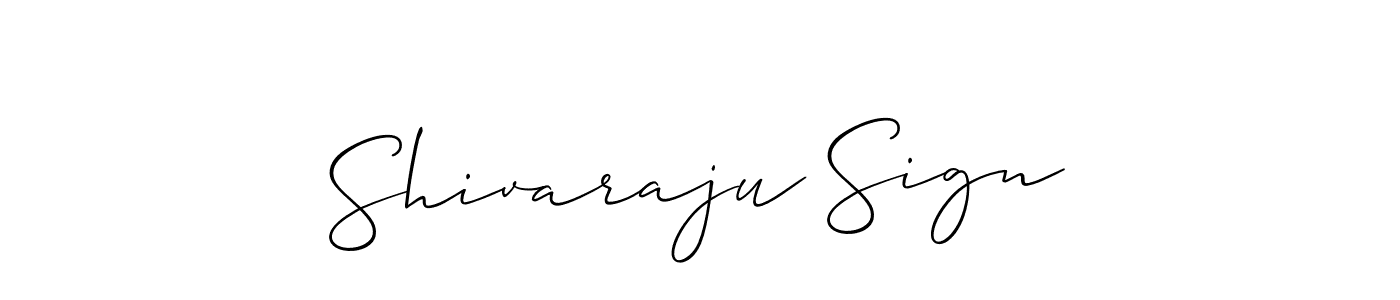 Use a signature maker to create a handwritten signature online. With this signature software, you can design (Allison_Script) your own signature for name Shivaraju Sign. Shivaraju Sign signature style 2 images and pictures png