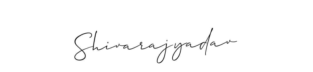 Create a beautiful signature design for name Shivarajyadav. With this signature (Allison_Script) fonts, you can make a handwritten signature for free. Shivarajyadav signature style 2 images and pictures png