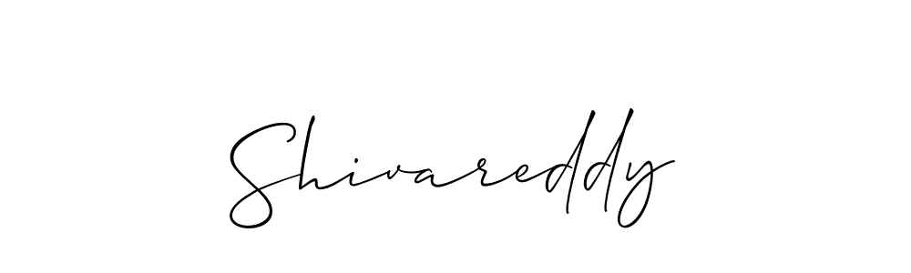 Design your own signature with our free online signature maker. With this signature software, you can create a handwritten (Allison_Script) signature for name Shivareddy. Shivareddy signature style 2 images and pictures png