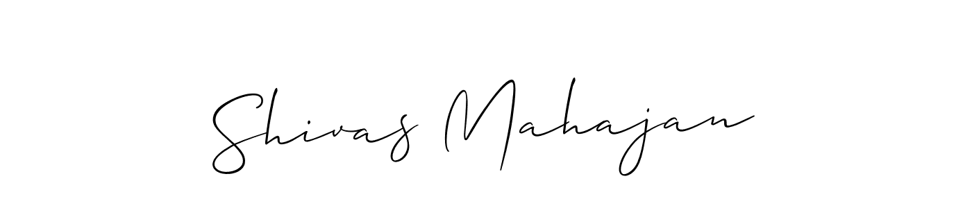 Allison_Script is a professional signature style that is perfect for those who want to add a touch of class to their signature. It is also a great choice for those who want to make their signature more unique. Get Shivas Mahajan name to fancy signature for free. Shivas Mahajan signature style 2 images and pictures png