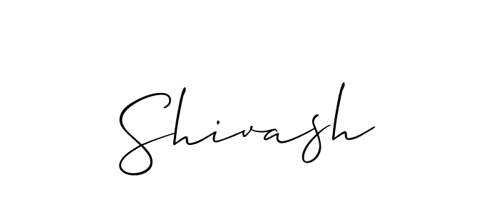 The best way (Allison_Script) to make a short signature is to pick only two or three words in your name. The name Shivash include a total of six letters. For converting this name. Shivash signature style 2 images and pictures png